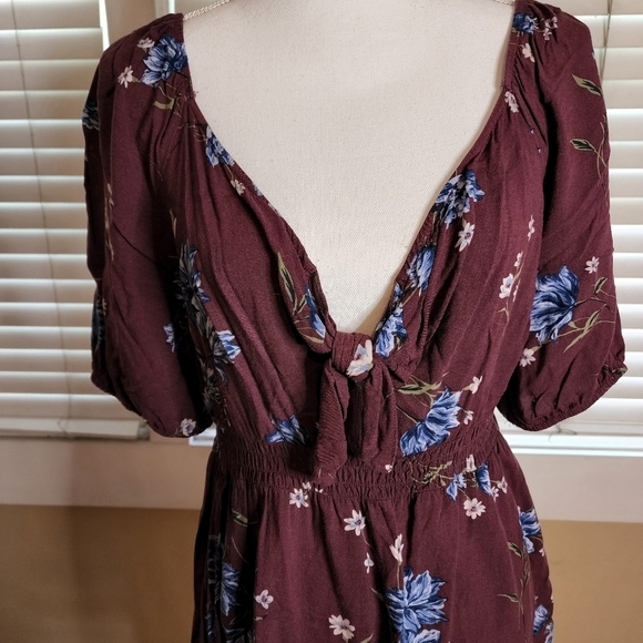 Xhilaration Women's Floral Print Mini Dress - Picture 5 of 13